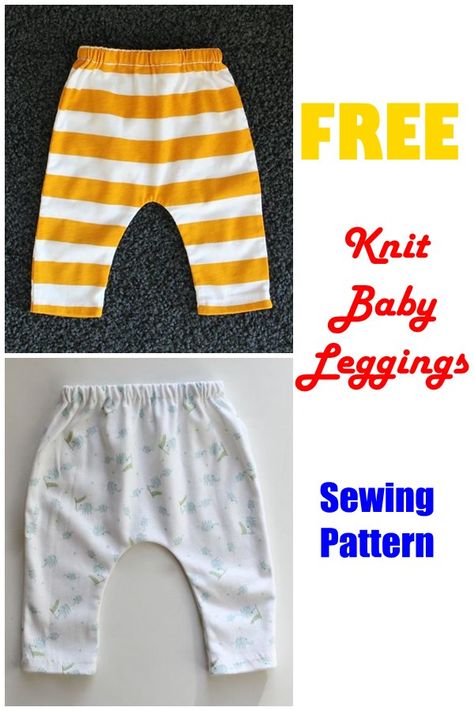 Baby Leggings Pattern, Pattern Free Sewing, Leggings Sewing Pattern, Pants Pattern Free, Sewing Pattern Free, Baby Sewing Patterns Free, Baby Pants Pattern, Baby Clothes Patterns Sewing