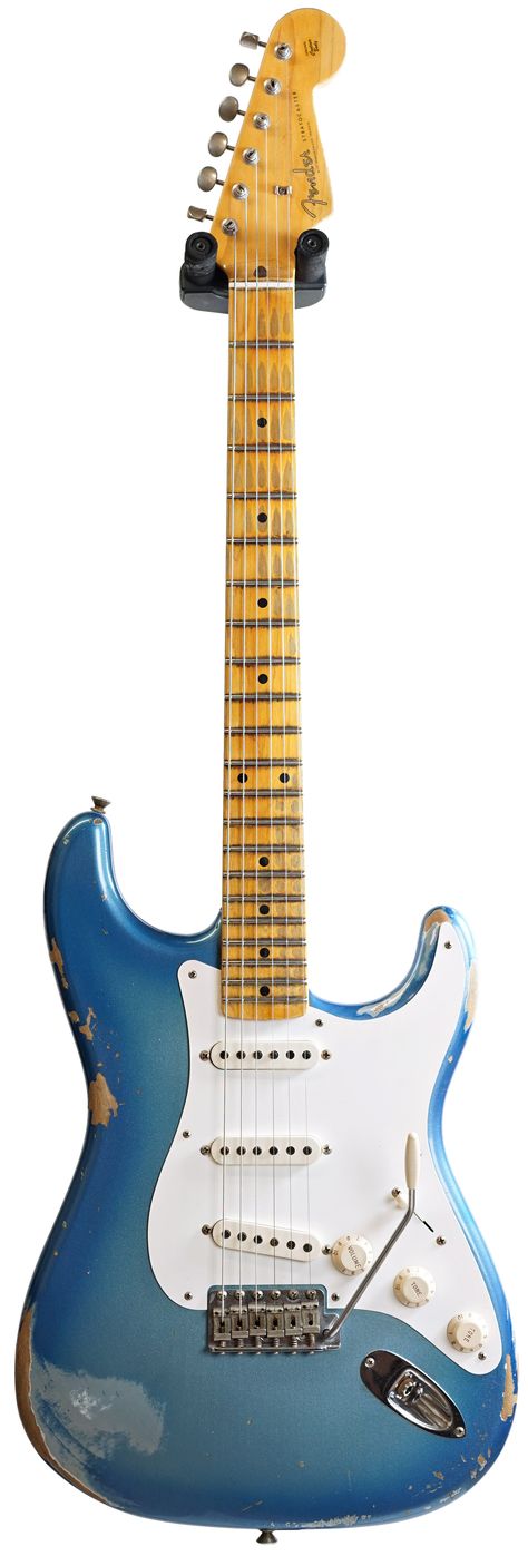 Fender Custom Shop Strat 56 Mid Boost Heavy Relic Sky Burst Metallic Rock Nacional, Fender Custom Shop, Old Music, Rock Legends, Fender Stratocaster, Music Gear, Electric Guitar, Music Instruments