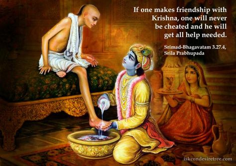 Making Friendship With Krishna  For full quote go to: http://quotes.iskcondesiretree.com/srimad-bhagavatam-on-making-friendship-with-krishna/  Subscribe to Hare Krishna Quotes: http://harekrishnaquotes.com/subscribe/  #Friendship, #Krishna Hare Krishna Quotes, Krishna Sudama, Srila Prabhupada, Radha Krishna Quotes, Radha Krishna Love Quotes, Jai Shree Krishna, Lord Krishna Wallpapers, Krishna Radha Painting, Radha Krishna Images