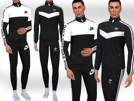 Sims 4 — Men FullBody Tracksuits by saliwa — Men FullBody Tracksuits The Sims 4 Pack, Sims 4 Clothing Sets, Mods Sims 4, Sims 4 Men Clothing, Sims 4 Male Clothes, Sims 4 Tsr, Die Sims 4, Sims 4 Traits, Sims 4 Game Mods