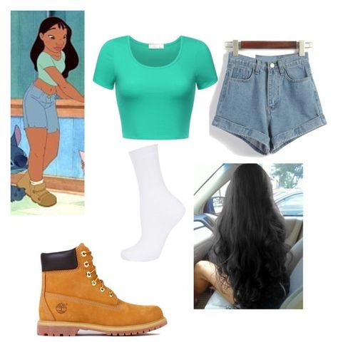 "Nani from lilo and stitch" by maryjsullivan ❤ liked on Polyvore featuring Timberland and Topshop Nani Outfit Lilo And Stitch, Nani Halloween Costume, Lilo And Stitch Nani Costume, Nani Lilo And Stitch Outfit, Lilo Inspired Outfits, Nani Lilo And Stitch Costume, Lilo And Stitch Sister, Lilo And Stitch Inspired Outfits, Lilo And Stitch Family Costume