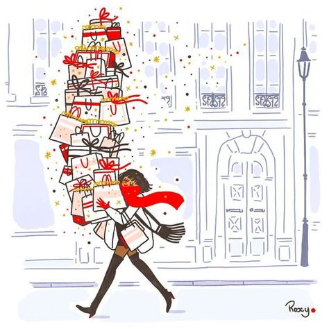 Christmas illustration #christmasillustration Christmas illustrations #christmasillustrations #christmas #illustration #illustrations Merry christmas #merrychristmas  15.559 Fashion Christmas Illustration, Christmas Shopping Illustration, Christmas Gifts Illustration, Christmas Sketching, Christmas Shopping Aesthetic, Christmas Fashion Illustration, Brunette Barbie, Christmas Photograph, Paris Illustration