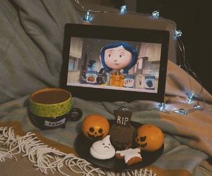 Watching Coraline, Halloween Coraline, Willy Wonka Factory, Coraline Movie, Coraline Aesthetic, Coffee And Cake, Coraline Jones, Fall Mood Board, Button Eyes