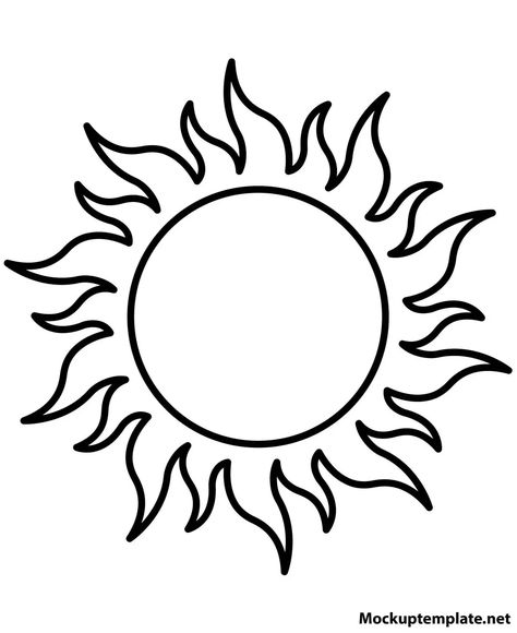 Free Printable Sun Templates ( 24+ ) Sun And Moon Template Free Printable, Sun Coloring Pages Free Printable, Sun Template Free Printable, Cd Suncatchers, Sun Outline, Printable Sun, Sun Template, Sun Coloring Pages, Sun Silhouette