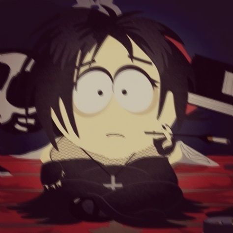 henrietta goth pfp south park sp Henrietta South Park, Henrietta Biggle, Pfp South Park, Goth Kids South Park, South Park Icon, The Fractured But Whole, Fractured But Whole, Sp Characters, Goth Pfp