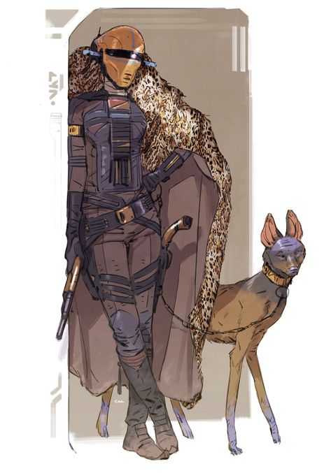 Calum Alexander Watt on Twitter: "Star Wars Rise of Skywalker costume concept, Spice Boss. Mid-development concept of Zorii Bliss, 2018… " Zorii Bliss, Edge Of The Empire, The Rise Of Skywalker, Star Wars Characters Pictures, Rise Of Skywalker, Star Wars Concept Art, Space Fantasy, Fur Cape, Star Wars Rpg