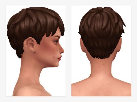 Sims 4 Pixie Cut, Sims 4 Nails, Sims 4 Cc Hair, Sims 4 Male Clothes, Sims 4 Traits, Mod Hair, Pelo Sims, Tumblr Sims 4, Short Hair Pixie Cuts