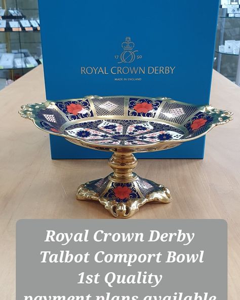 Royal Crown Derby Talbot Comport Bowl 1st Quality BRAND NEW payment plans available Situls Gifts Watford 55 The Parade Watford Hertfordshire WD17 1LJ Tel / WhatsApp 07838 38 13 14 1 year payment plans available Brand new Genuine Royal Crown Derby Retail store in Watford established since 1976 #royalcrownderby #situls_gifts_watford #Royalcrownderby #SITULS #situlsgiftswatford Royal Crown Derby, Payment Plan, Retail Store, Derby, 1 Year, Crown, Bowl, Brand New, How To Plan