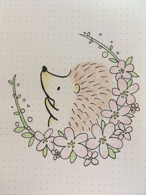 Hedgehog Doodle How To Draw, Hedgehog Line Drawing, How To Draw A Hedgehog, Easy Hedgehog Drawing, Hedgehog Drawing Simple, Hedgehog Drawing Cute, Cute Drawings For Dairy, Cute Hedgehog Drawing, Hedgehog Drawings