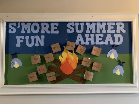 50 Summer Bulletin Board Ideas for the kids to say - "We're Having a Ball This Summer" - Hike n Dip End Of Summer Bulletin Board Ideas, Summer Bulletin Board Ideas, Sea Bulletin Board, Camping Bulletin Boards, April Bulletin Boards, Toddlers Crafts, Summer Bulletin Board, Welcome Bulletin Boards, Class Bulletin Boards