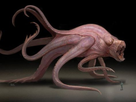 Abilisk Opening Scene, Lovecraftian Horror, Dark Creatures, Creature Artwork, Fantasy Beasts, Cosmic Horror, 다크 판타지, Alien Concept Art, Monster Concept Art