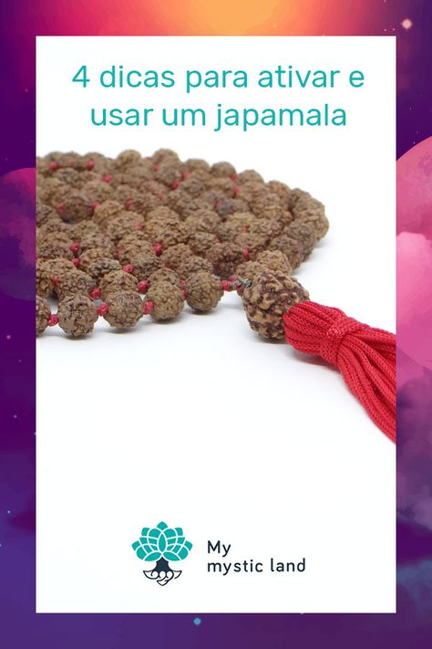 Conheça a ligação entre o japamala e numerologia, com a explicação das 108 contas.  #mymysticland #japamala #numerologia #meditação #espiritualidade #artigo Crochet Necklace, Crochet