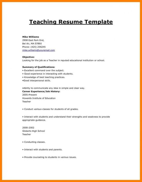 11 Resume Format To Apply For Instructing Job 11 Resume Format To Apply For Teaching Job - Resume Format To Apply For Teaching Job Polish up that old resume -- and acreage your dream job. Claim your Check more at https://givecoins.net/11-resume-format-to-apply-for-teaching-job/ Cv For Teaching, Teacher Resume Template Free, Teaching Resume, Nurse Resume, Job Resume Examples, Driver Job, Teacher Resume Template, Create A Resume, Jobs For Teachers