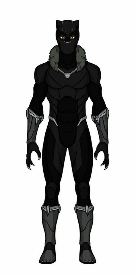 Black Panther Suit Concept, Black Panther Redesign, Black Panther Suit Concept Art, Black Panther Suit Design, Black Panther Oc, Black Panther Concept Art, Marvel Suits, Black Panther Suit, Marvel Redesign