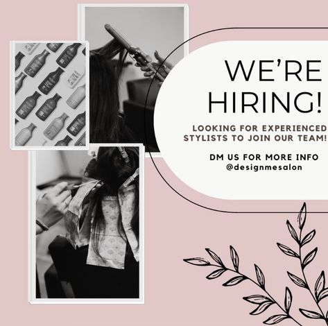 Peoria, Arizona 📍 @designmesalon is hiring! They are looking for an experienced stylist to join their team. ✨Located at the 4 corners ✨Eufora products/color. ✨Strong focus on education Apply NoW through Díte job board! #arizonahairstylists #salon #salonjobs #eufora #salonshiring #salonowner #haircolorist #readthetease #behindthechair We Are Hiring Poster, Hiring Poster, Peoria Arizona, Salon Owners, We Are Hiring, We're Hiring, Job Board, Hair Colorist, Marketing Tools