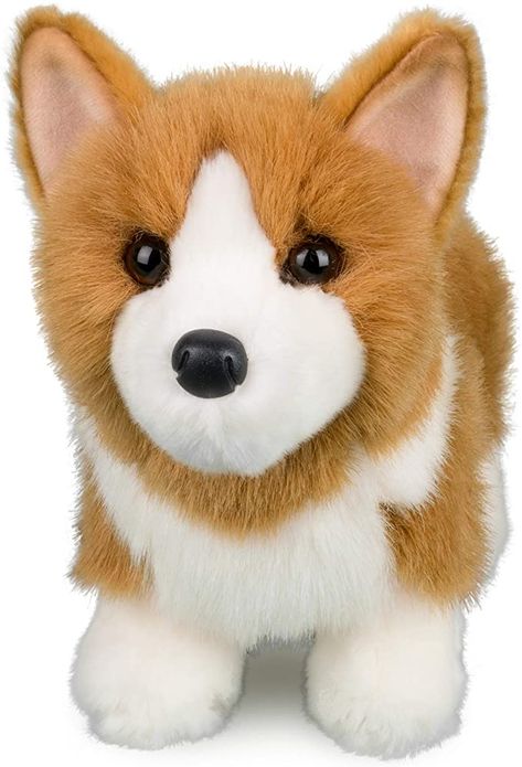 Douglas Louie Welsh Corgi Dog Plush Stuffed Animal : Toys & Games Corgi Stuffed Animal, Corgi Plush, Corgi Toys, Plush Coat, Teddy Bear Stuffed Animal, Animal Toys, Kawaii Animals, Corgi Dog, Plush Dog