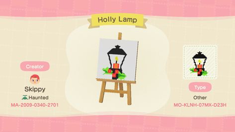 My first shot at ACNH design. Set for the banner in the triple lighted lamp, but can be used for many other things. #acnhdesign #acnhpattern Acnh Banner Design, Acnh Banner, Acnh Design, Acnh Codes, New Animal Crossing, Animal Crossing New Horizon, Acnh Inspo, Street Lamp, Leaf Table