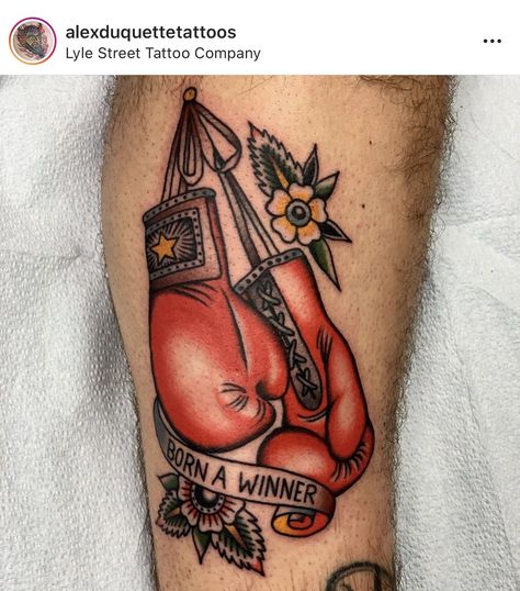 Boxing Gloves Tattoo, Boxer Tattoo, Boxing Tattoos, Traditional Tattoo Man, Traditional Tattoo Woman, Forarm Tattoos, Elbow Tattoos, Chest Piece Tattoos, Boxing Glove