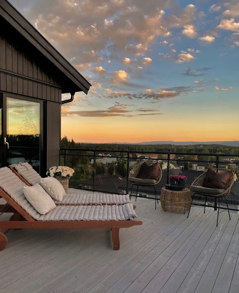 Apartment Balcony Aesthetic, Balcony Aesthetic, Rich Photography, House Village, Landscape Sky, Apartment Balcony, Sky Sunset, Dream House Interior, Apartment Balconies