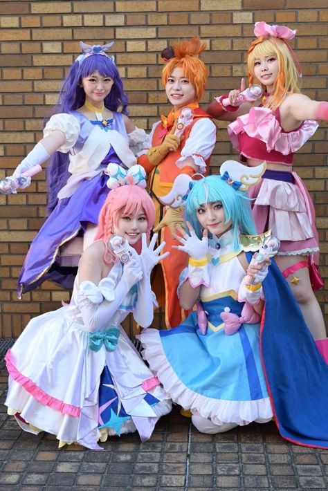 Glitter Force Cosplay, Precure Cosplay, Power Rangers Cosplay, Animegao Kigurumi, Cosplay Inspo, Hero Time, Glitter Force, Cute Coloring Pages, Best Cosplay