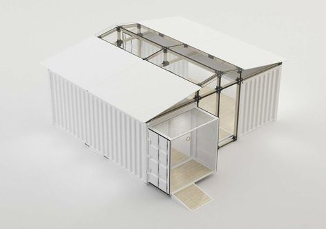 Container Stables, Container Farm, Container Home Designs, Shipping Container Buildings, Sea Container Homes, Shipping Container Architecture, Container Cafe, Sea Containers, Container Office