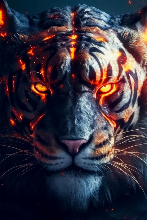 The Dark Fantasy Tiger wallpaper collection is available for free download. Fantasy Tiger, Tigers Wallpaper, Big Cats Photography, Tiger Wallpaper, Majestic Creatures, Big Cats Art, Cats Photography, Tiger Art, Cats Art