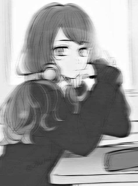 Headphone Anime Pfp, Aesthetic Anime Pfp Female Black And White, Anime Headphones Aesthetic, Anime Wearing Headphones, Anime Headphones Icon, Anime With Headphones, Manga Headphones, Girl With Headphones Drawing, Anime Headphones