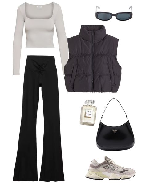 Cold Outfit, Casual Fall Outfit, Oufits Casual, Outfit Yoga, Cold Outfits, Pants Outfit Casual, Cute Lazy Day Outfits, Formal Casual, Yoga Pants Outfit