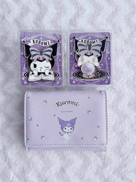 #kuromi #wallet #miniso #sanrio #pines #kawaii #cute Kuromi Wallet, Sanrio Kuromi, Aesthetic Aesthetic, Art Sketchbook, Vision Board, Paradise, Hello Kitty, Sketch Book, Lavender