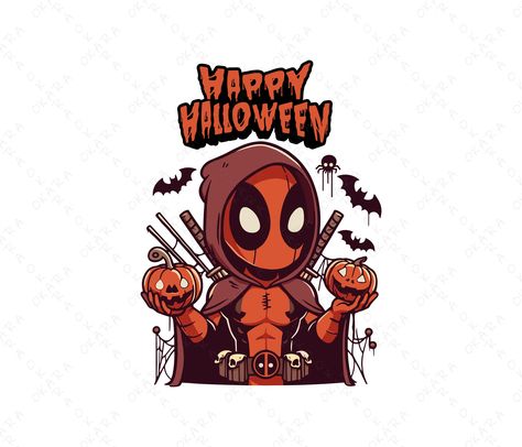 Deadpool Design, Deadpool Halloween, Deadpool Png, Halloween Designs, Halloween Png, Halloween Printables, Halloween Halloween, Halloween Design, Design Digital