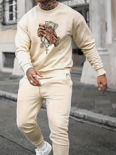 #fall outfit ideas #sweatshirt outfit #fall fits #fall fashion #winter outfits Mens Fall Outfits, Fall Outfits 2023, Fall Outfits Men, Sports Trousers, Autumn Clothes, Outfits 2023, Winter Sweater, Mens Fall, Sports Suit