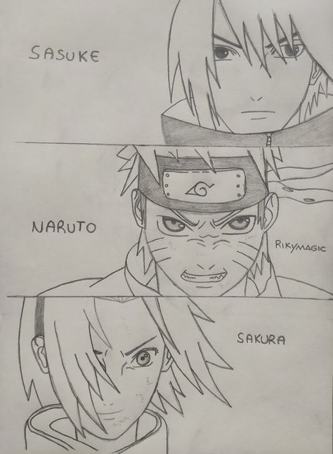 Anime Drawing Without Color, Naruto Shippuden Drawings, Drawing Sasuke, Sakura Drawing, Sasuke Drawing, Sasuke And Naruto, Drawing Naruto, Naruto Drawing, Padua Italy