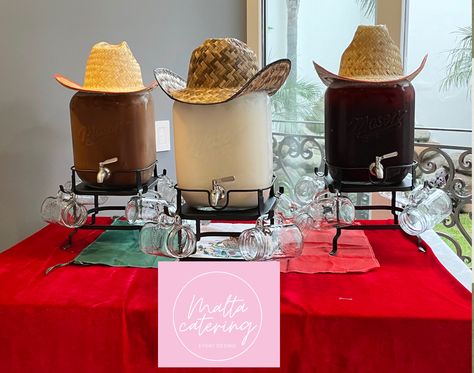 Barra de aguas frescas con mas de 80 sabores y combinaciones a elegir. info@grupo-progsa.com Goal Board, Western Party, Western Parties, Cowboy Theme, Agua Fresca, Cowboy Party, 1st Bday, Malta, Cowboy