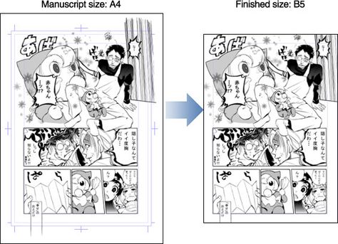 Producing a manga or other manuscript is not as easy as it looks. We have a guide so that you can avoid issues when creating your manga manuscript. Manga Making Process, Manga Template Layout, Manga Process, Manga Manuscript, Making A Manga, Short Reference, Manga Template, Manga Materials, Hairstyles For Characters