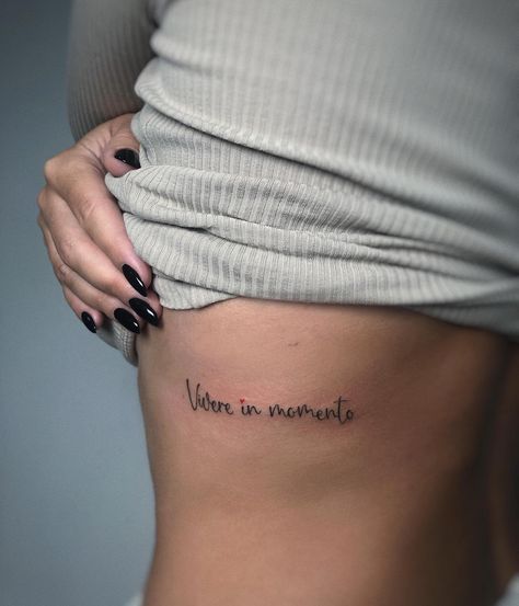 Live in the moment💫 Such an important reminder to all of us. #tattooforgirls #tattooforwomen #femaletattoos #tattooinscription #tattooquotes #tattooontheribs #ribstattoo #tattoovilnius #minitattoovilnius Live In The Moment, S Tattoo, Vilnius, Mini Tattoos, Instagram Live, All Of Us, Tattoos For Women, Tattoo Quotes, In This Moment