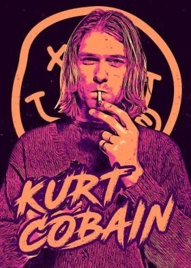 Kurt Cobain Poster, Nirvana Concert, Nirvana Art, Nirvana Poster, Camisa Rock, Tshirt Artwork, Rock Poster Art, Musician Art, Rock N Roll Art