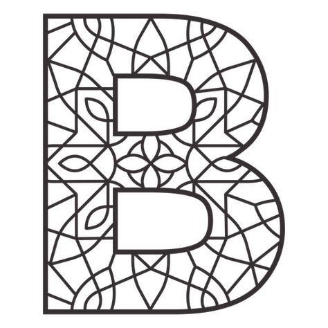 Alphabet letter b stroke mandala PNG Design Letter Mandala, Mandala Png, Artwork Anime, Simple Mandala, Mandala Coloring Pages, Vector Artwork, Letter B, Create T Shirt, Mandala Coloring