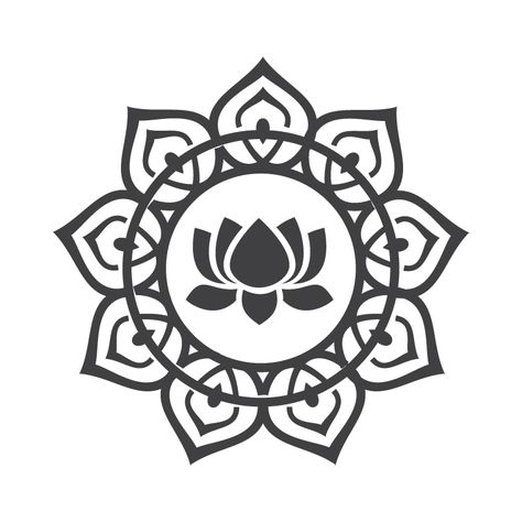 lotus flower Lotus Flower Svg, Lotus Motif, Mandala Png, Yoga Tattoos, Yoga Symbols, Buddhist Symbols, Image Svg, Spiritual Symbols, Lotus Tattoo