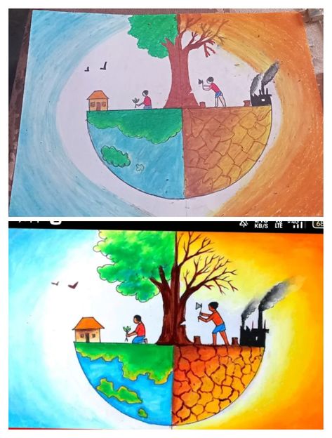 Save Trees Drawing For Competition, Energy Conservation Poster, Emotions Preschool Activities, Earth Art Drawing, Save Tree Save Earth, Save Energy Poster, Conservation Poster, Newspaper Art And Craft, Save Earth Drawing