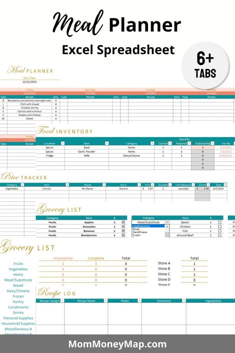 Workout Tracker Printable Excel Meal Planner, Meal Plan Tracker, Workout Tracker Printable Free, Affordable Meal Plans, Tracker Printable Free, Workout Tracker Printable, Food Inventory, Plan Life, Spreadsheet Design