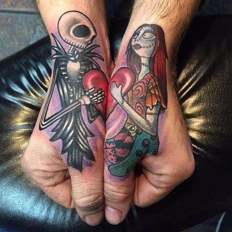 Tattoo Nightmares, Unique Infinity Tattoo, Hand Tattoo Images, Infinity Couple Tattoos, Forever Tattoo, Skull Hand Tattoo, Halo Engagement Ring Wedding Band, Nightmare Before Christmas Tattoo, Tattoo Couple