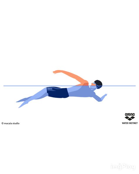 Backstroke Swimming Illustration, Backstroke Swimming, Swimming Gif, Adam Peaty, Swimming Videos, Freestyle Swimming, Swimming World, I Love Swimming, Football Players Photos