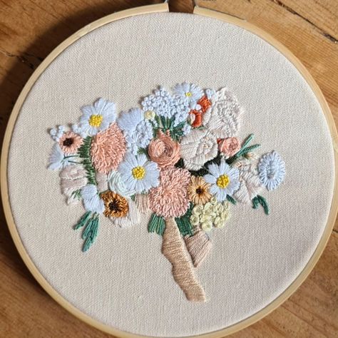 Back in 2020 I started @harebellandheather creating embroidered versions of bridal bouquets. This is something I still love doing and I have been lucky enough to embroider some gorgeous bouquets. This is just a selection that are currently on my phone. A lovely keepsake and a different way to preserve your bouquet. Please pop over to my other page for more details and other embroideries. X New Couple, Embroidered Wedding, Wedding Keepsakes, Bridal Bouquets, Bridal Bouquet, Perfect Wedding, Hand Embroidered, Hand Embroidery, Bouquets