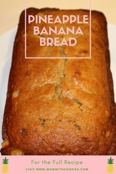 Pineapple Banana Bread Recipe, Pineapple Banana Bread, Resepi Roti, Pineapple Bread, Resipi Kek, Light Desserts, Nut Bread, Banana Bread Recipe, Bread Recipes Sweet