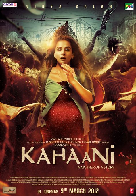 Kahaani  Wooooooah!!!! This was a great suspense movie!!! So worth the watch.  This movie introduced me to Vidya Balan! Awesome 5 stars!!! Missing Husband, بريانكا شوبرا, Suspense Movies, Tam Film, Nawazuddin Siddiqui, Best Bollywood Movies, Ginnifer Goodwin, 2012 Movie, Bollywood Posters