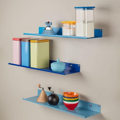 Wall Mounted Craft Storage, Colorful Shelves, Dopamine Design, House Objects, Baby 2024, Berlin Style, Books And Art, Bedroom Candles, Shelves Design