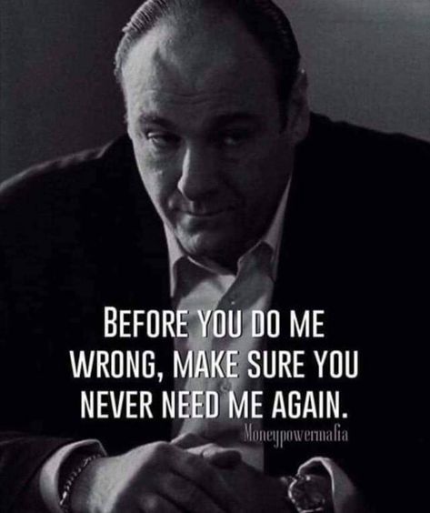 Tony Soprano Quotes, Gangster Quotes Real, Mob Quotes, Sopranos Quotes, Patience Citation, Wisdom Speaks, Mafia Quote, Godfather Quotes, James Gandolfini