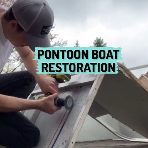 Pontoon Boat Remodel, Pontoon Boat Restoration, Pontoon Makeover, Boat Remodel, Boat Restoration, Pontoon Boats, Boat Life, Pontoon Boat, Boating