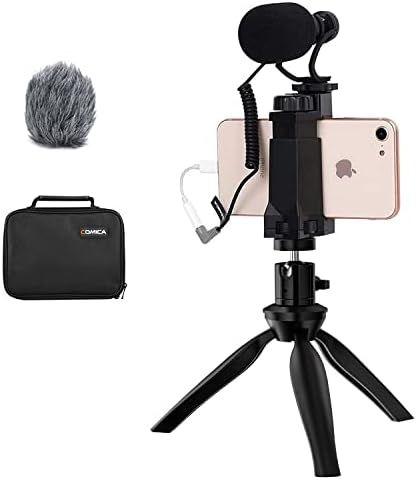 Comica CVM-VM10-K2 Smartphone Microphone with Tripod, Shotgun Video Mic for iPhone and Android Phone, Vlogging Kit for Youtube Recording Facebook Live, 3.5 mm TRRS Check more at https://tahanot.com/product/comica-cvm-vm10-k2-smartphone-microphone-with-tripod-shotgun-video-mic-for-iphone-and-android-phone-vlogging-kit-for-youtube-recording-facebook-live-3-5-mm-trrs/ Vlogging Kit, Facebook Live, Android Phone, Tripod, Smartphone, Iphone