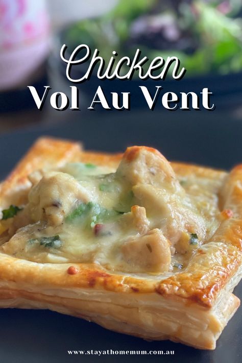 Chicken Vol Au Vent Recipe, Chicken Vol Au Vent, Savoury Pie, Savoury Tarts, Pie Maker, Mini Pie, Stay At Home Mum, Vol Au Vent, Puff Pastry Recipes